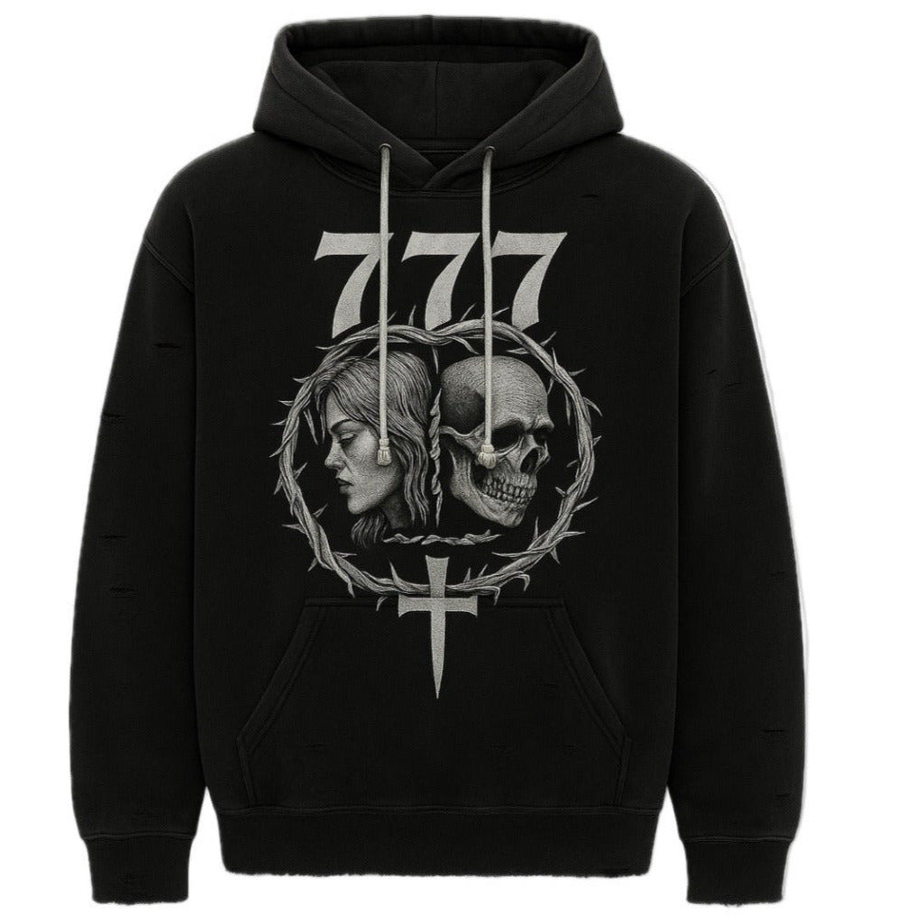 THE 777 HOODIE BLACK
